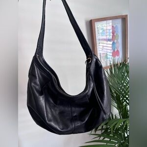 Coach y2K black leather hobo